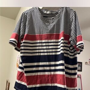 Striped Red and Blue T-Shirt